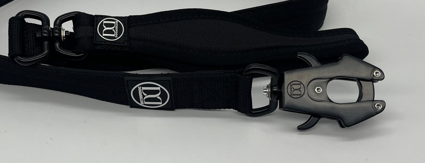 Swivel lead 1.2m | with clip - Black