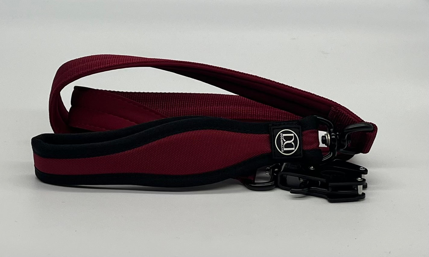 Swivel lead 1.2m | with clip - Burgundy
