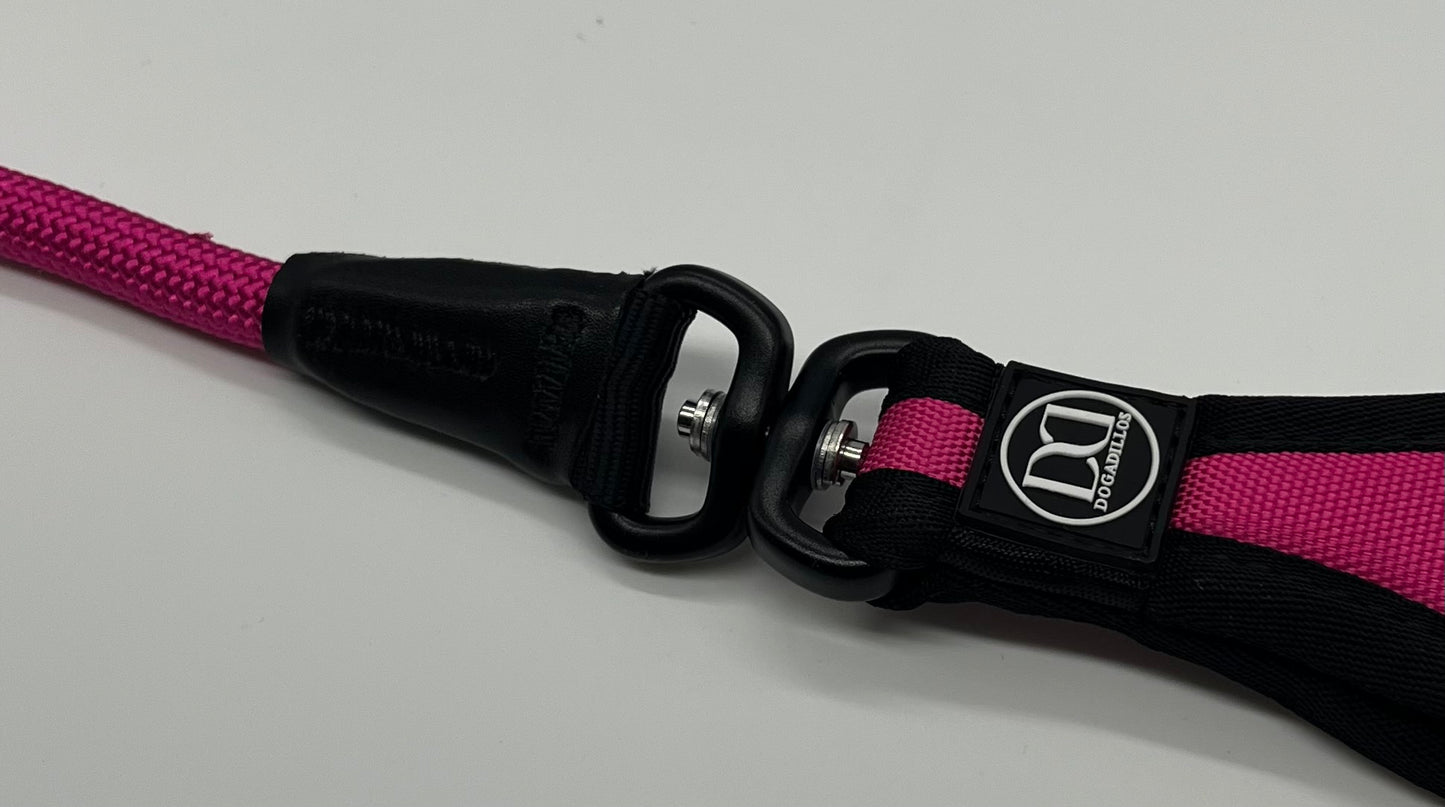 Slip rope lead | anti choking - Barbie pink