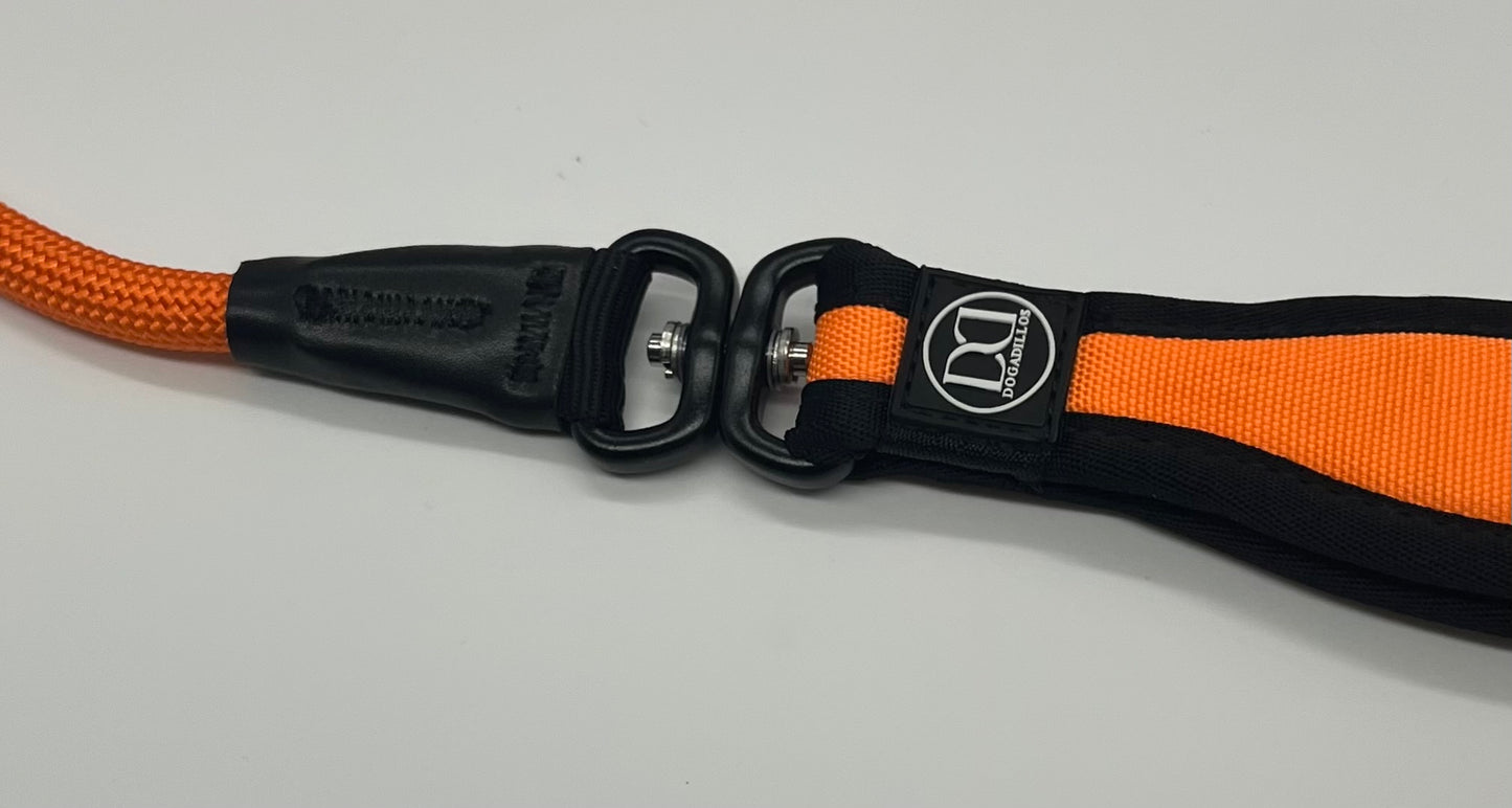 Slip rope lead | anti choking - Orange