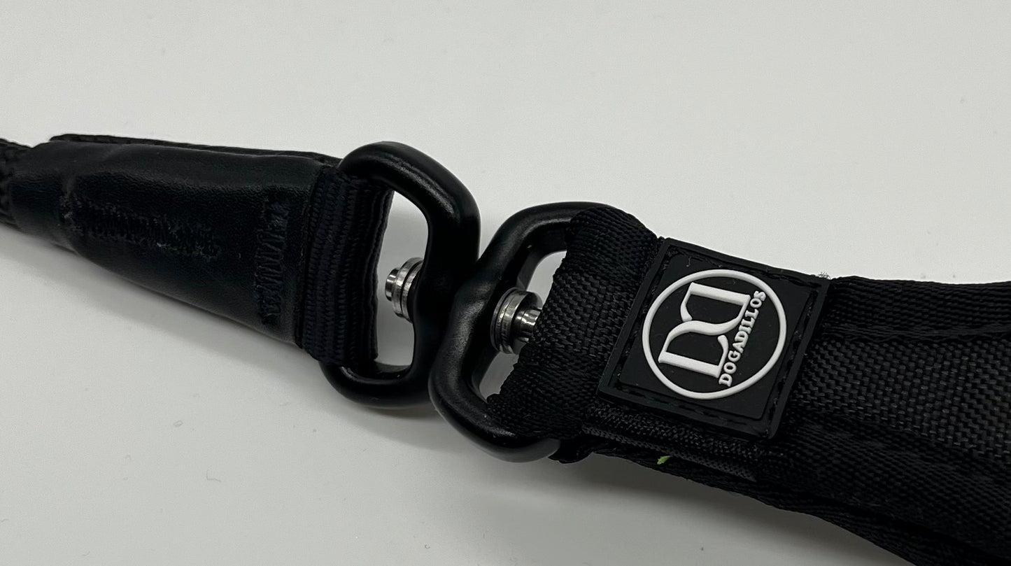 Slip rope lead | anti choking - Black