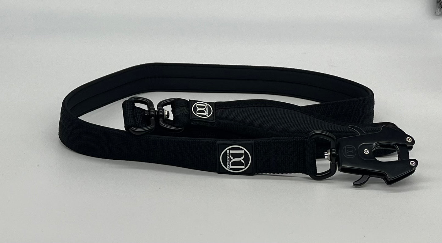 Swivel lead 1.2m | with clip - Black