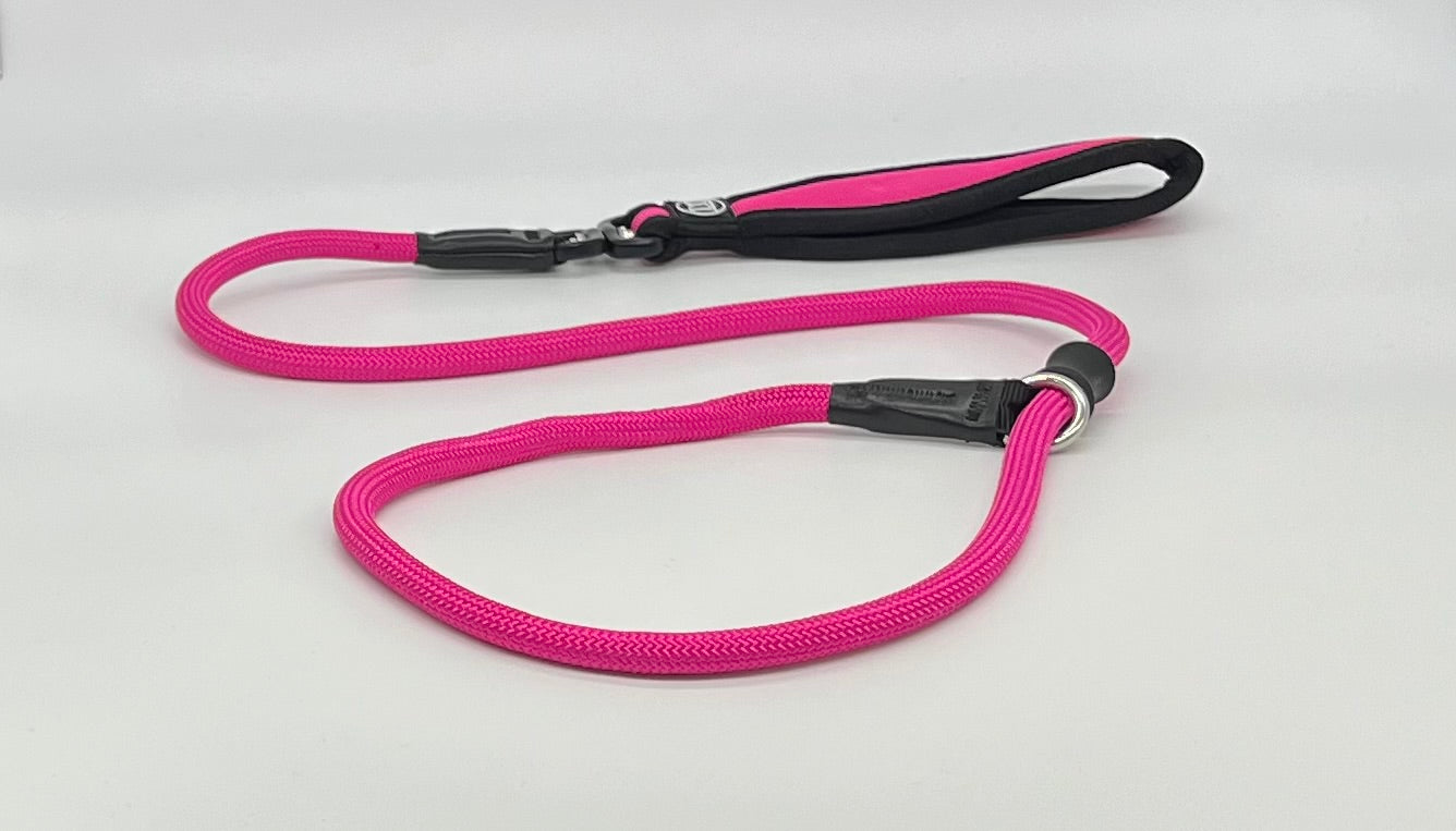 Slip rope lead | anti choking - Barbie pink