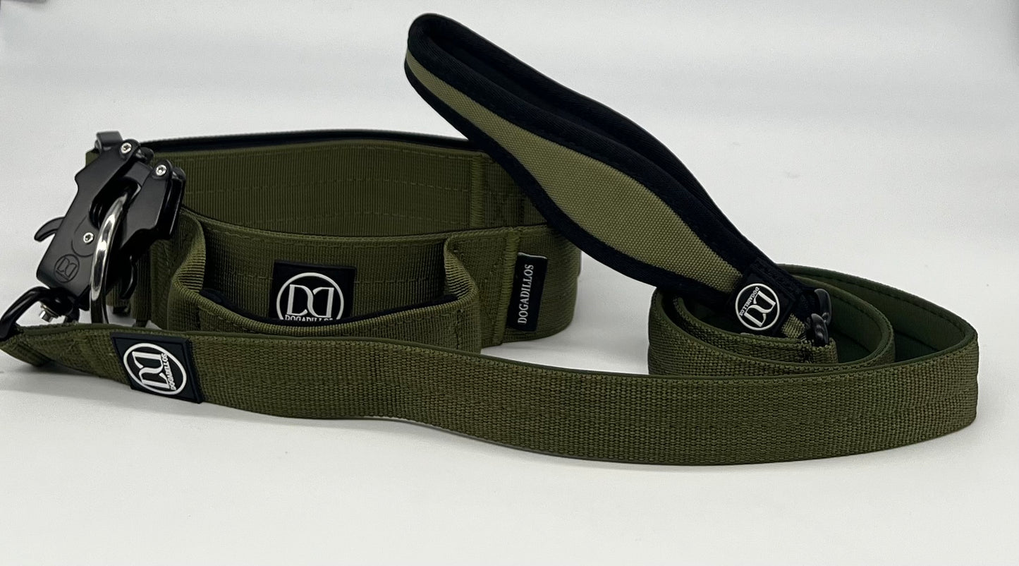 Swivel lead 1.2m | with clip - Khaki