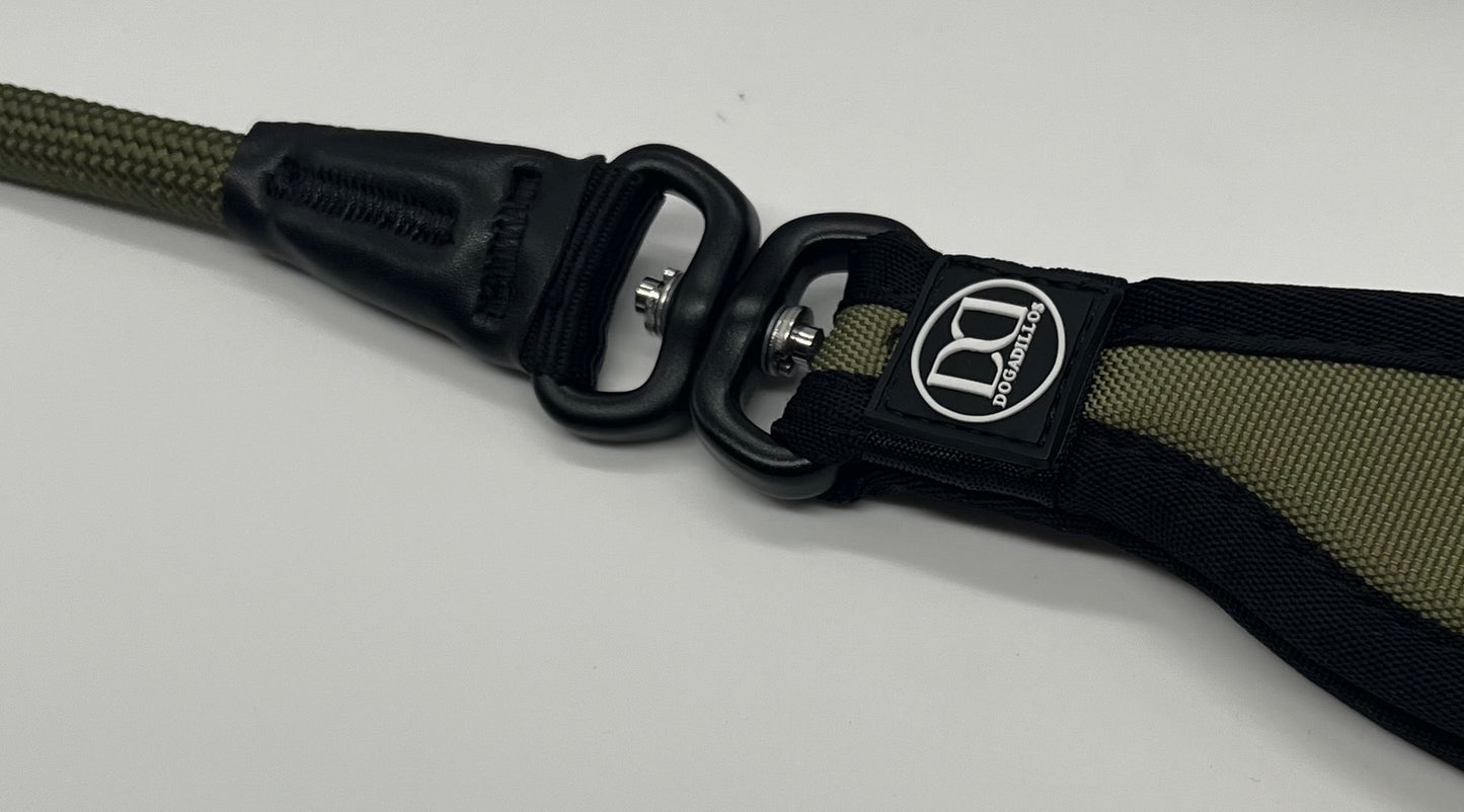 Slip rope lead | anti choking - Khaki