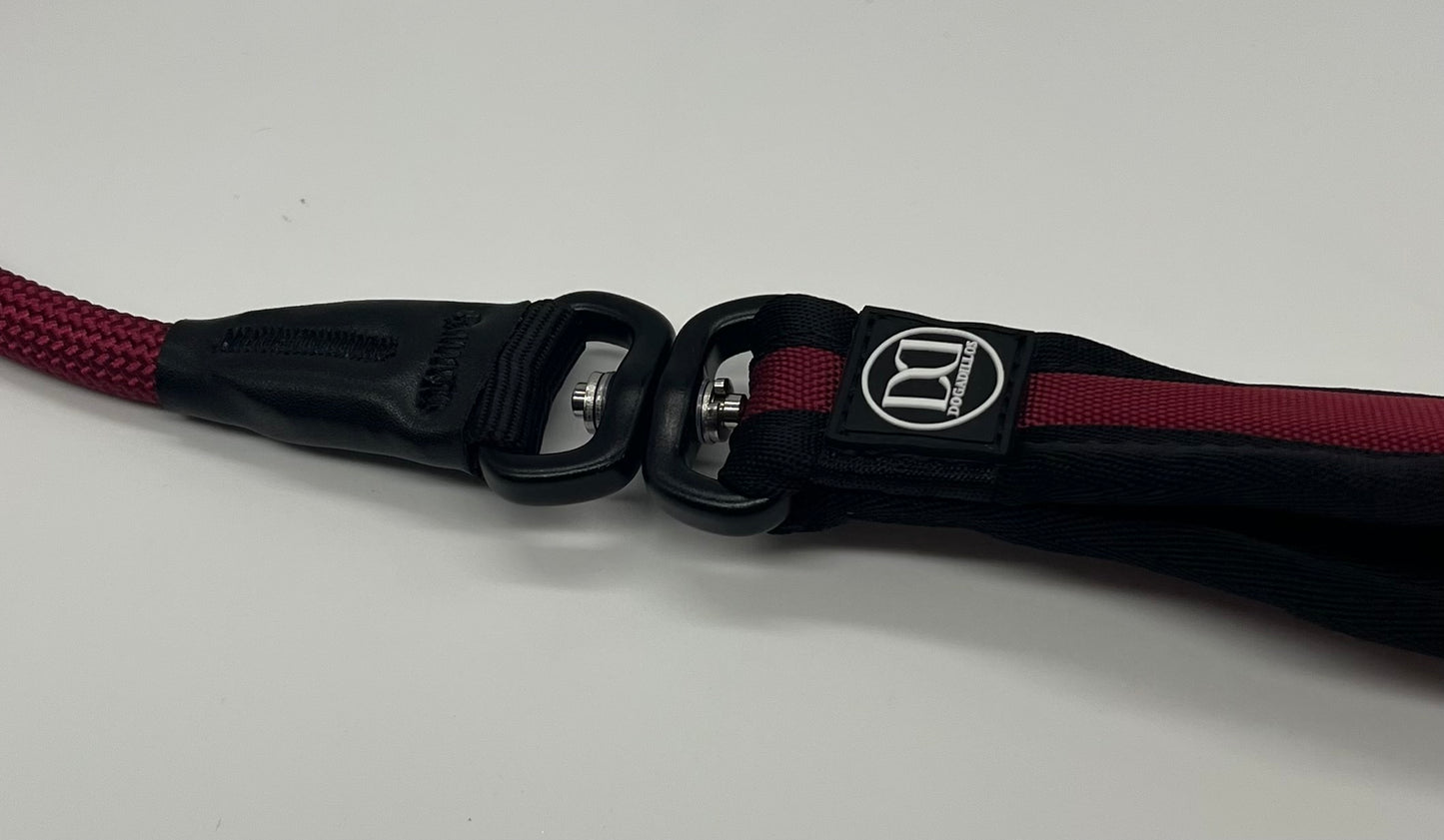 Slip rope lead | anti choking - Burgundy