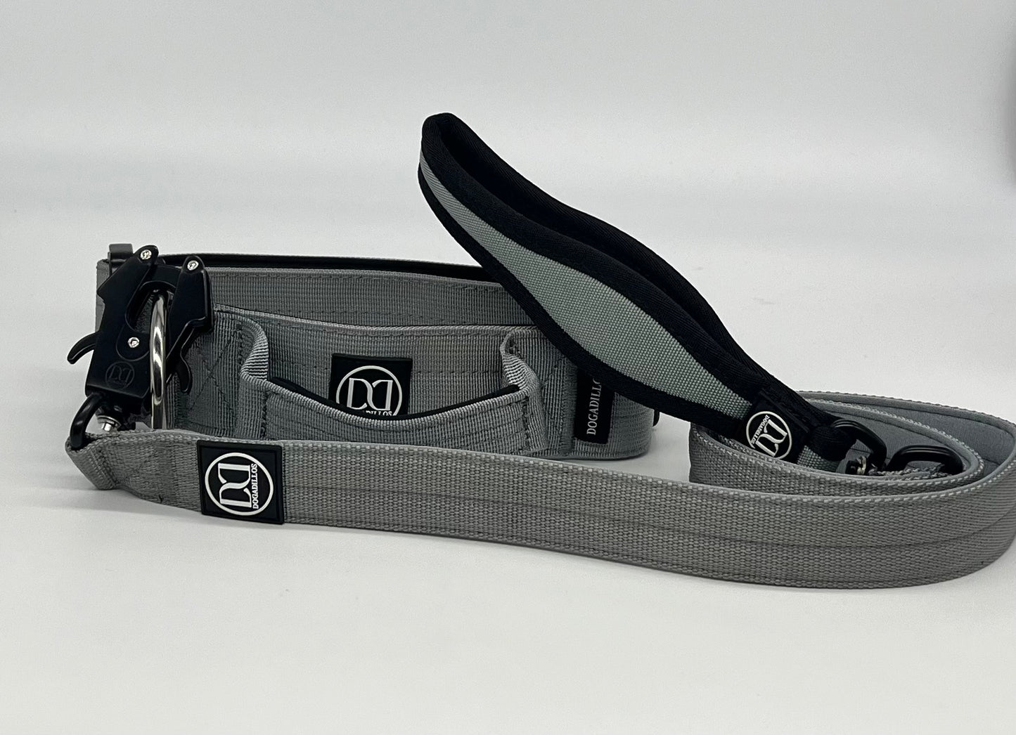 Swivel lead 1.2m | with clip - Grey