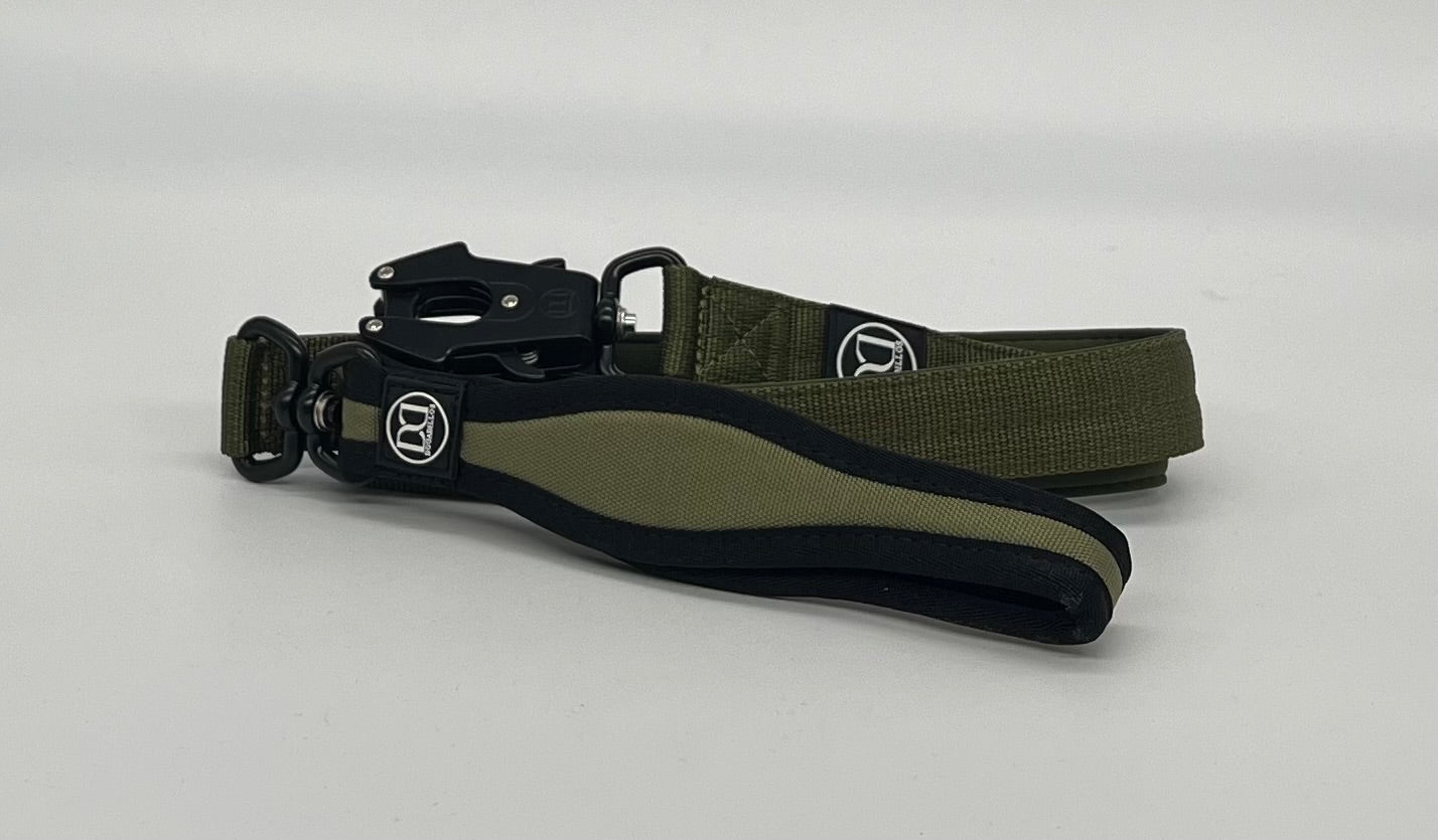 Swivel lead 1.2m | with clip - Khaki